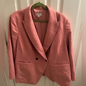 Loft Plus Double Breasted Salmon/Pink Blazer size 20